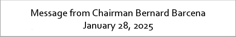 Message from the Chairman